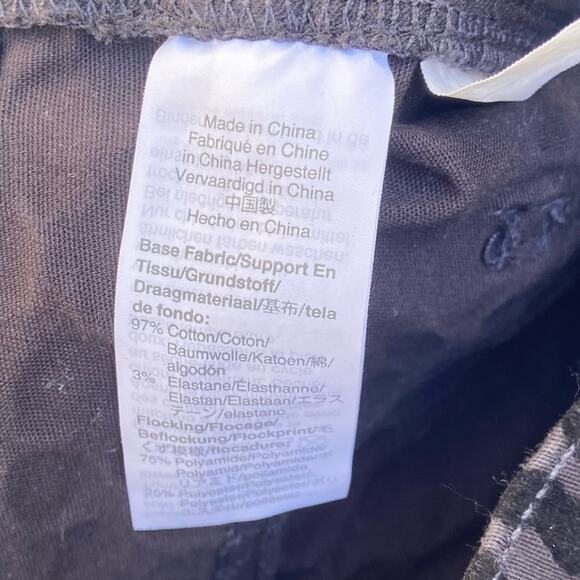 Madewell 9-Inch Skinny Jeans In Black Flocked Leopard Edition Women’s Size 28 - Picture 10 of 12